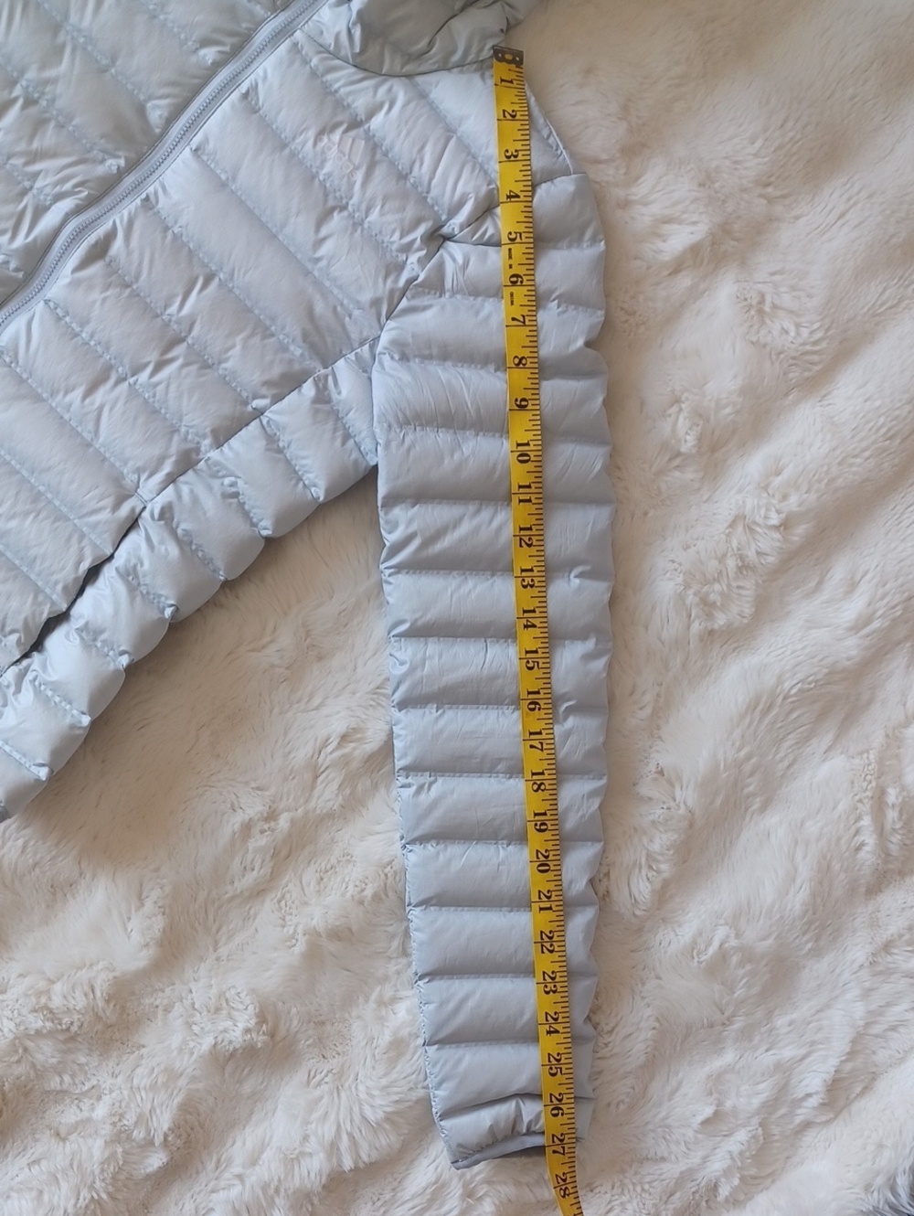 π 3/$15 π Adidas Women's Light Blue Hooded Varilite Down Jacket - Picture 14 of 16